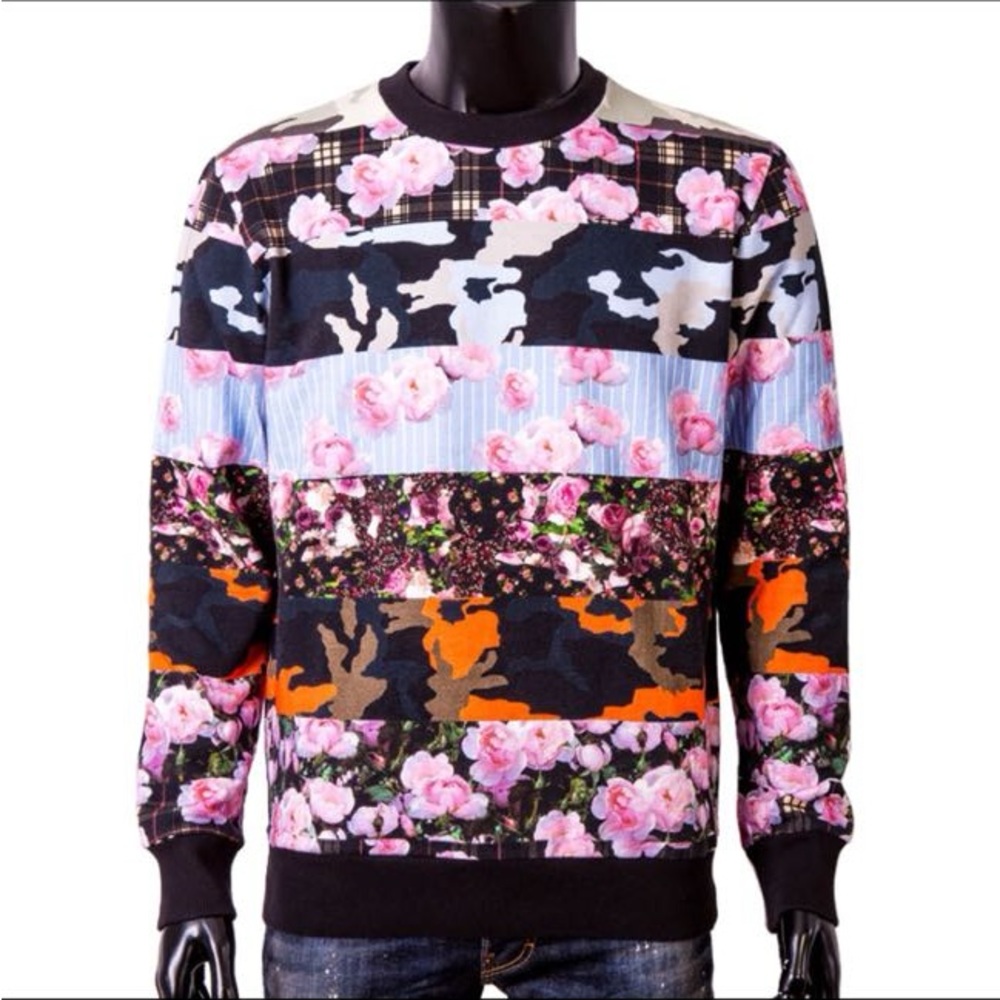 Givenchy black sweater floral